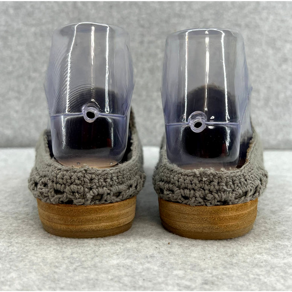 Mi.Im Crochet Woven Slip-On Mule Flat Shoe, point toe-Clog -Gray -Women size 7 - Picture 8 of 12